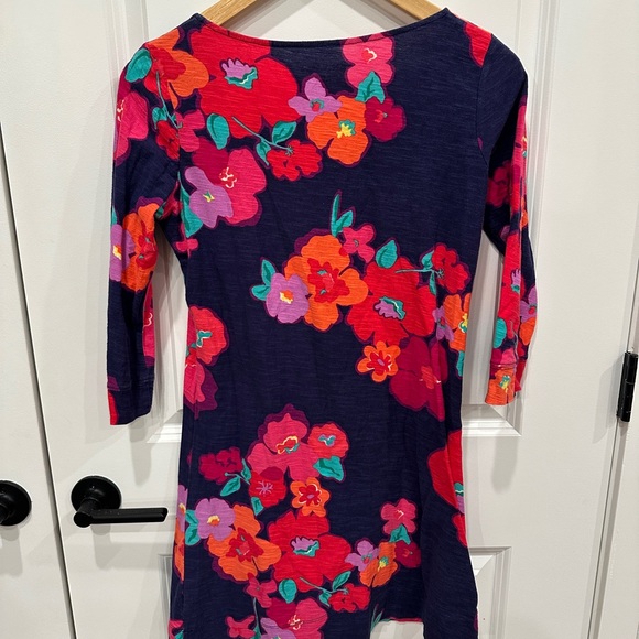 Lilly Pulitzer Navy Dress with Red and Pink Floral - Picture 9 of 9